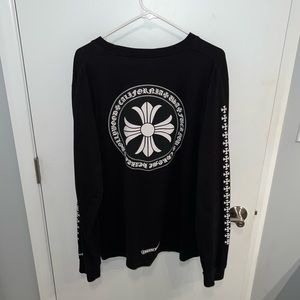 Chrome hearts black and white long sleeve size XL